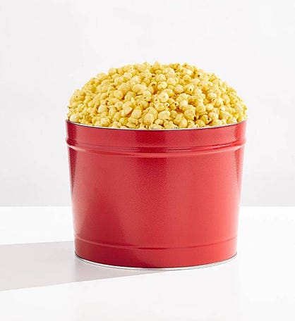 Simply Red 2 Gallon Butter Popcorn Tin